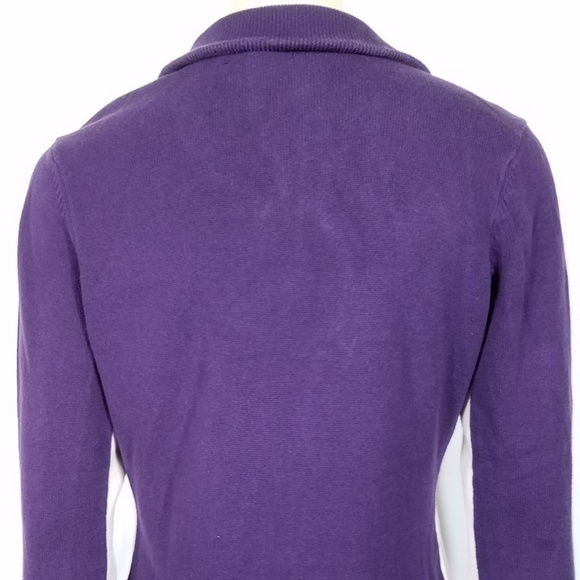 purple 1/4 zip pullover sweatshirt size Large - Picture 6 of 8
